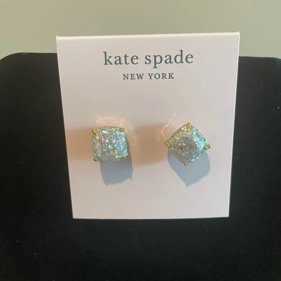 ⭐️NEW Kate Spade Gold and Opal Stud Earrings - Picture 6 of 6